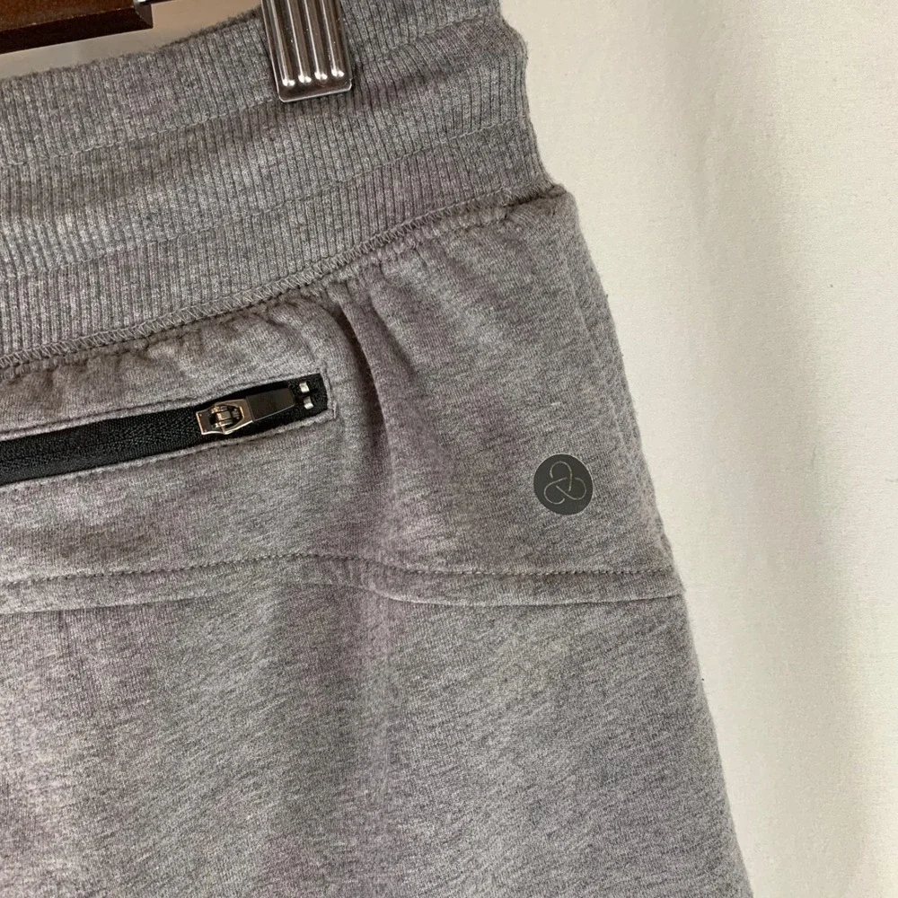 Zella Jogger Pants Mens Medium‎ Gray Cotton Blend Fleece Athleisure Sweatpants
